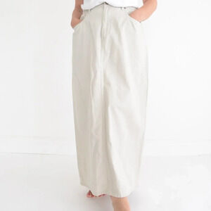 Sonoma  Beige 100% Cotton Maxi Skirt Size 12